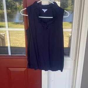 crown & ivy navy shirt